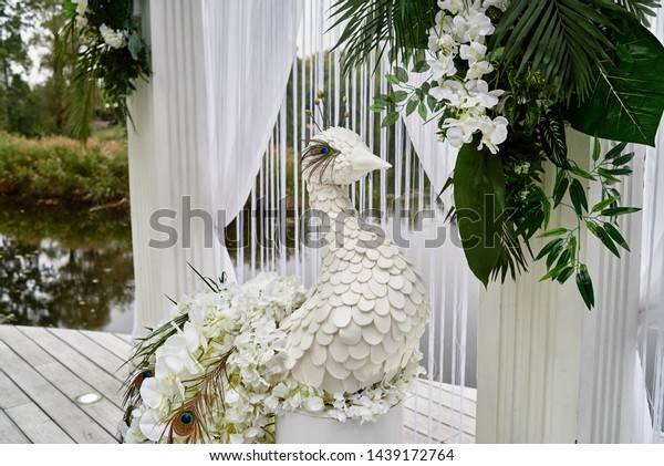 Luxury Floral Decor Wedding Ceremony Palm Stock Photo Edit Now