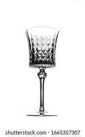 Luxury Glass Goblet On White Background 