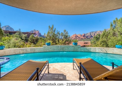 A Luxury High End Pool In The Desert