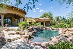 Luxury Home Backyard Swimming Pool