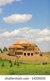 Luxury Home Construction - With Copy Space