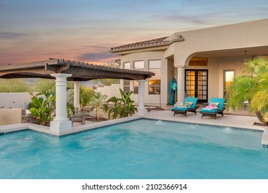 A luxury Home in Scottsdale Arizona - Shutterstock ID 2102366914