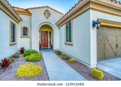 A luxury home in Scottsdale Arizona - Shutterstock ID 2139131401