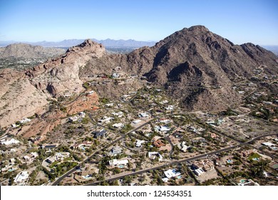 Luxury homes in the Camelback Mountain area of Phoenix, Arizona