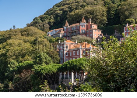 Similar – Image, Stock Photo Hotel above the rooftops