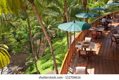 Luxury Hotel Dinning Room, Ubud, Bali, Indonesia