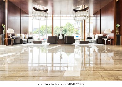 Luxury Hotel Lobby And Furniture