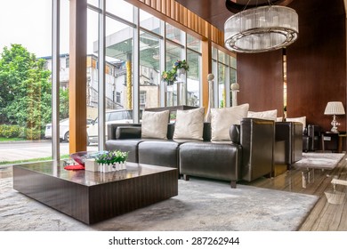 Luxury Hotel Lobby And Furniture With Modern Design Style Interior