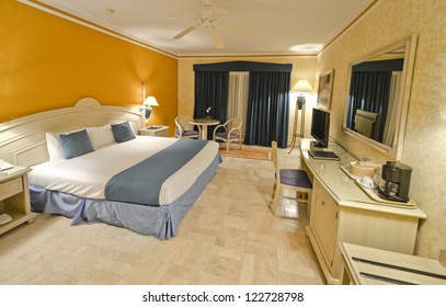 Luxury Hotel Room. Bahia Principe, Riviera Maya, Mexican Resort.