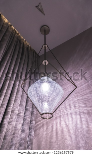 Luxury Hotel Statement Light Silver Glass Stock Photo Edit Now