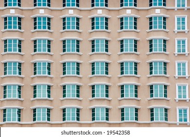 luxury hotel windows Stock Photo