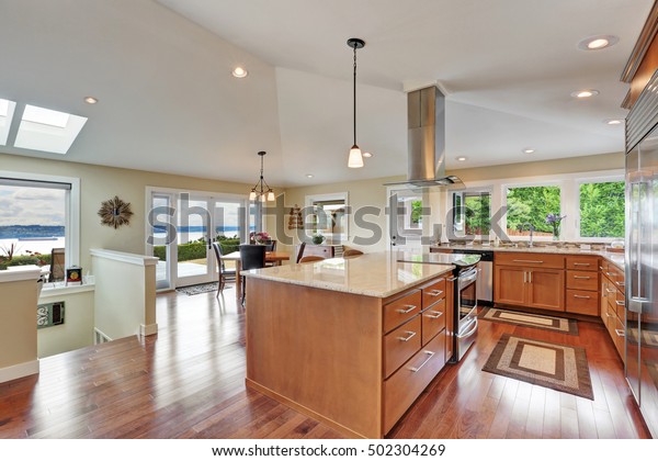 Luxury House Interior Open Floor Plan Stock Photo Edit Now