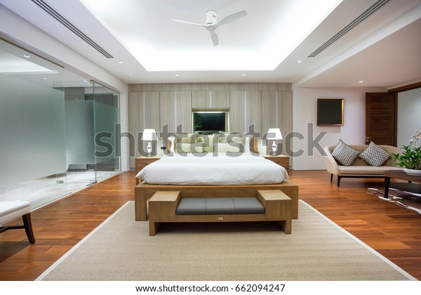 Luxury Interior Design Bedroom Pool Villa Stock Photo Edit