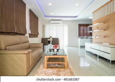 Luxury Interior living room and kitchen - Shutterstock ID 481681087