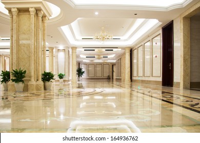 Luxury lobby - Shutterstock ID 164936762