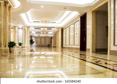 Luxury lobby - Shutterstock ID 165584240