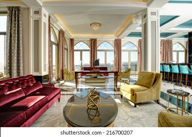 Luxury lobby for five stars hotel