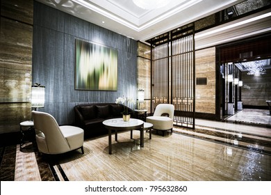 Luxury Lobby Interior.
