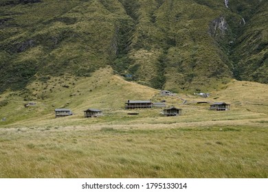 A Luxury Lodge On The South Island Of New Zealand Which Is Only Via Helicopter Accessible. The Lodge Has Four Suites.