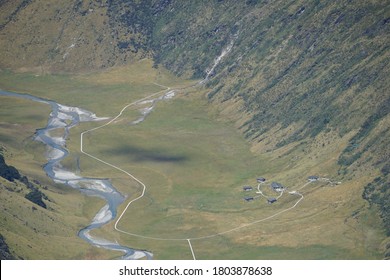 A Luxury Lodge On The South Island Of New Zealand, Which Can Only Be Reached By Helicopter. The Lodge Has Four Suites.