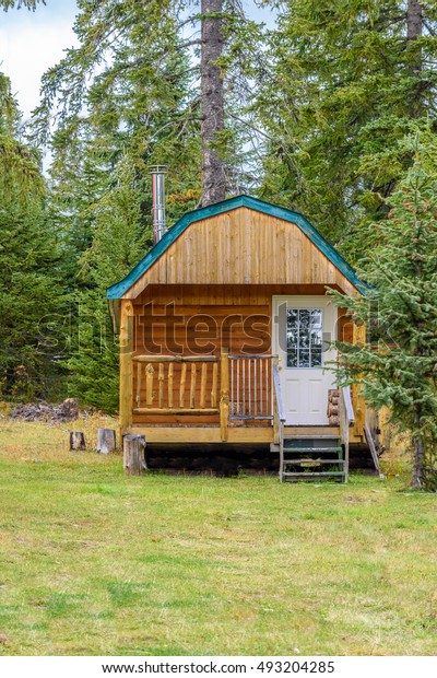 Luxury Log Cabin Vancouver Canada Stock Photo Edit Now 493204285