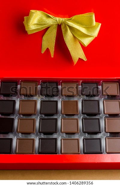 Luxury Madlen Chocolate Red Color Box Stock Photo Edit Now