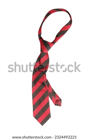 Luxury men's necktie isolated on white background.