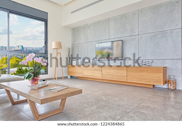 Luxury Modern Home Interior Design Living Stockfoto Jetzt