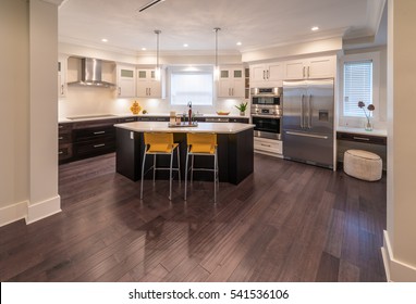 Luxury modern kitchen and dining room, area. Interior design. Vertical. - Shutterstock ID 541536106