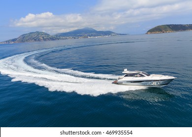 Luxury Motor Boat, Rio Yachts Italian Shipyard, Aerial View