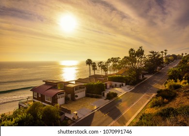 Luxury Oceanfront Homes Of Malibu Beach Near Los Angeles, California