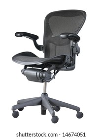 Luxury Office Chair Isolated On White Background