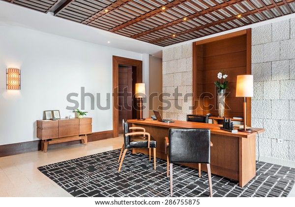 Luxury Office Room Interior Interiors Stock Image