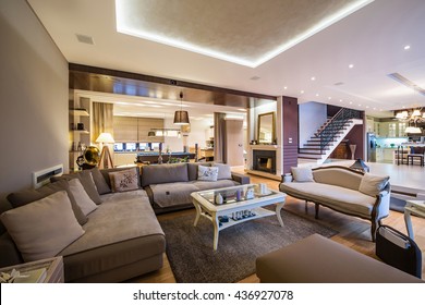 Luxury Open Plan Apartment Interior