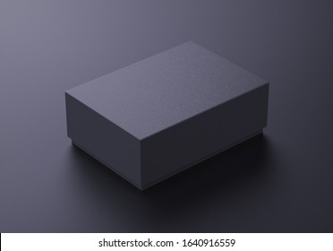 Luxury Paper Box Mockup On Dark Background