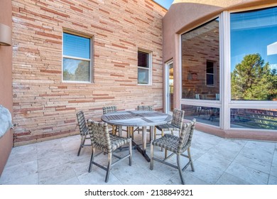 A Luxury Patio In Arizona With Views Of The Mountain Landscape