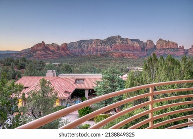 A Luxury Patio In Arizona With Views Of The Mountain Landscape