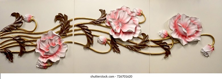 牡丹の高級樹脂レリーフ 彫り花の浮き彫り の写真素材 今すぐ編集