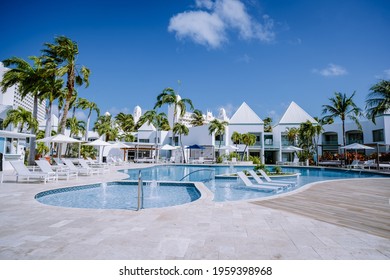 Luxury Resort With Swimming Pool Near Palm Beach Aruba Caribbean