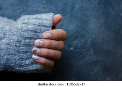 Luxury  winter manicure