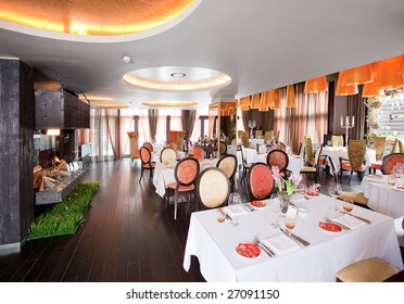 Luxury Sitting Room And Table In 5 Star Restaurant