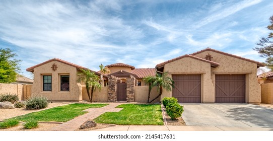 A luxury Spanish southwestern home  - Shutterstock ID 2145417631
