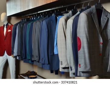 A Luxury Store With Mens Clothing.