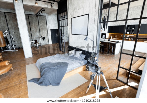 Luxury Studio Apartment Free Layout Loft Stock Photo Edit