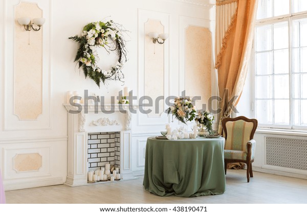 Luxury Stylish Bright Light Interior Sitting Interiors Stock Image
