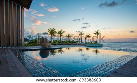 Luxury Swimming pool in front of beach
