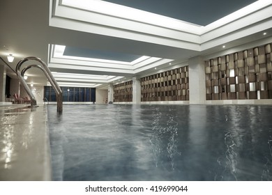 Luxury swimming pool,part of luxury hotel.