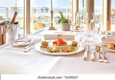 Luxury Table In Restaurant