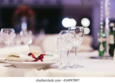 Luxury Table Set For Wedding