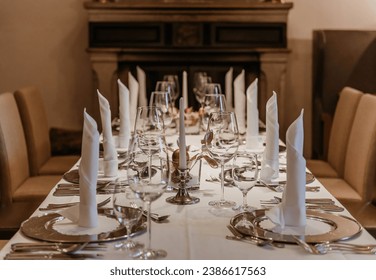 The Luxury table setting for dining